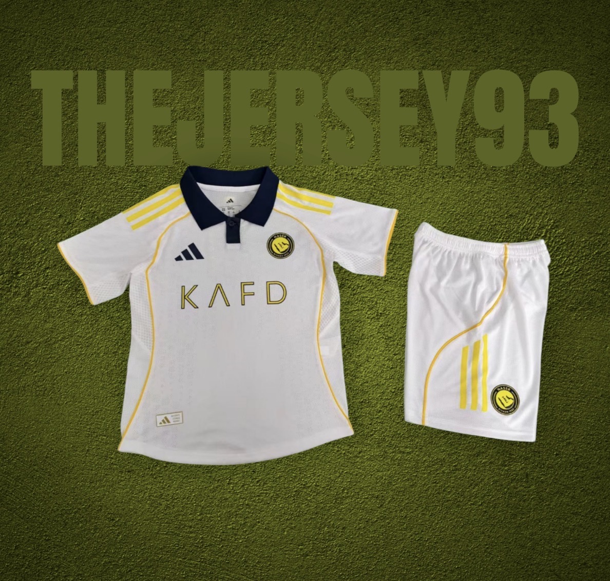 Al nassr away kids kit 2025