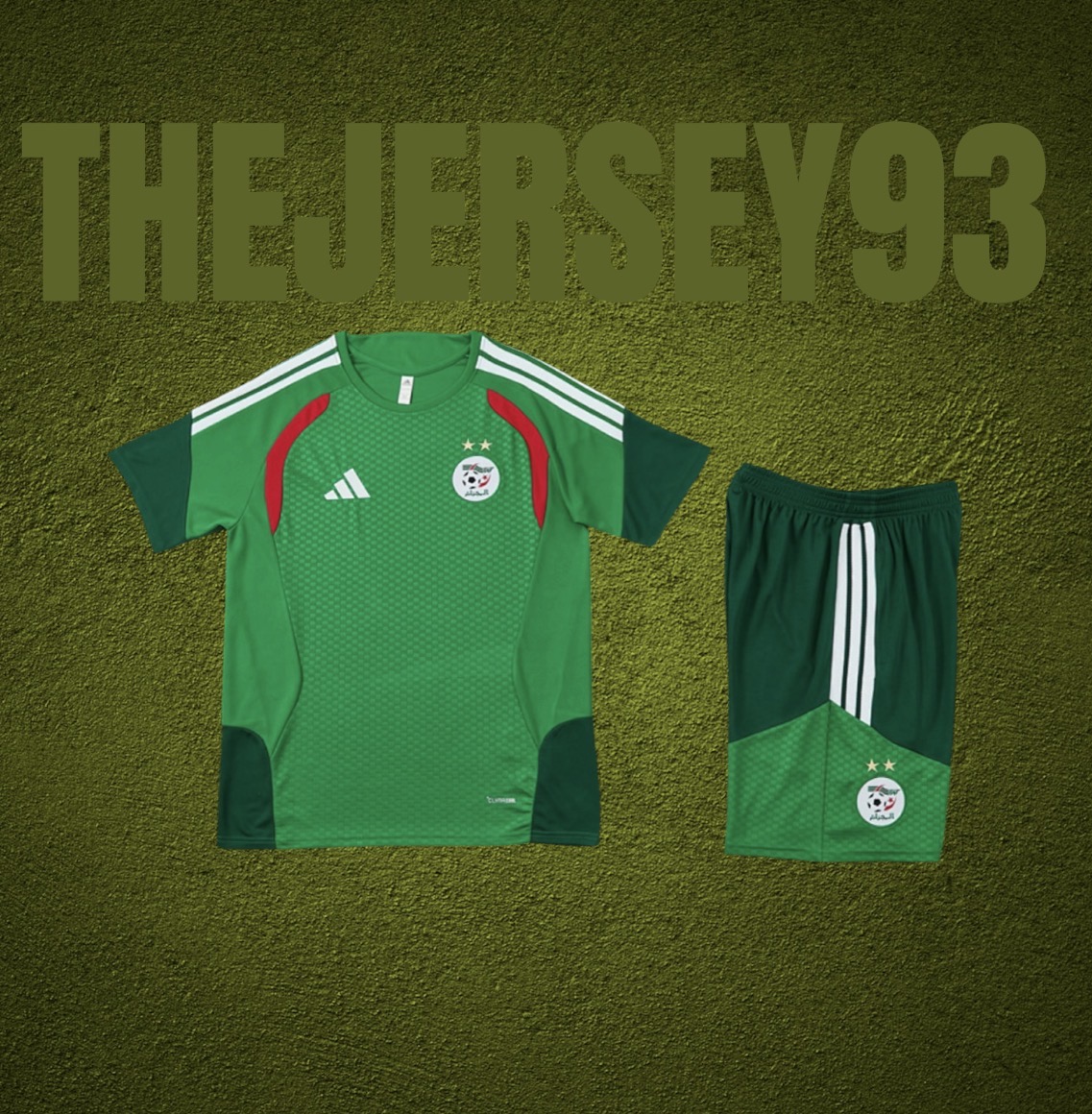 Algérie training kit vert 2026