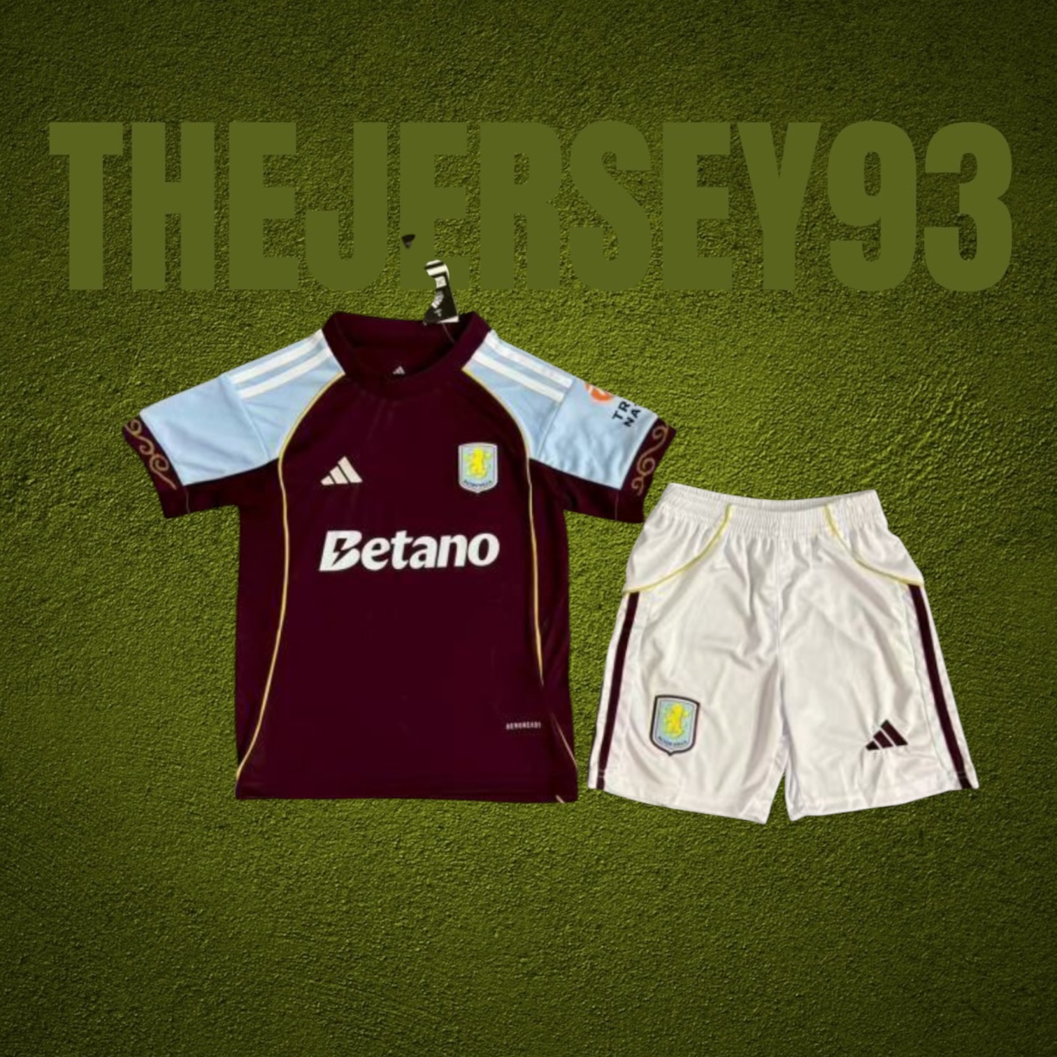 Aston villa home kids kit 2025