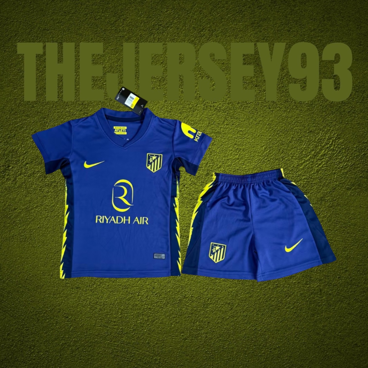 Atlético away kids kit 2025