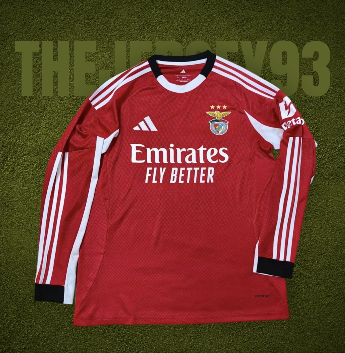 Benfica home fan 2025 manches longues