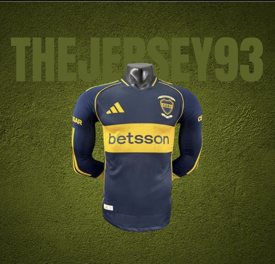 Boca home player 2025 manches longues