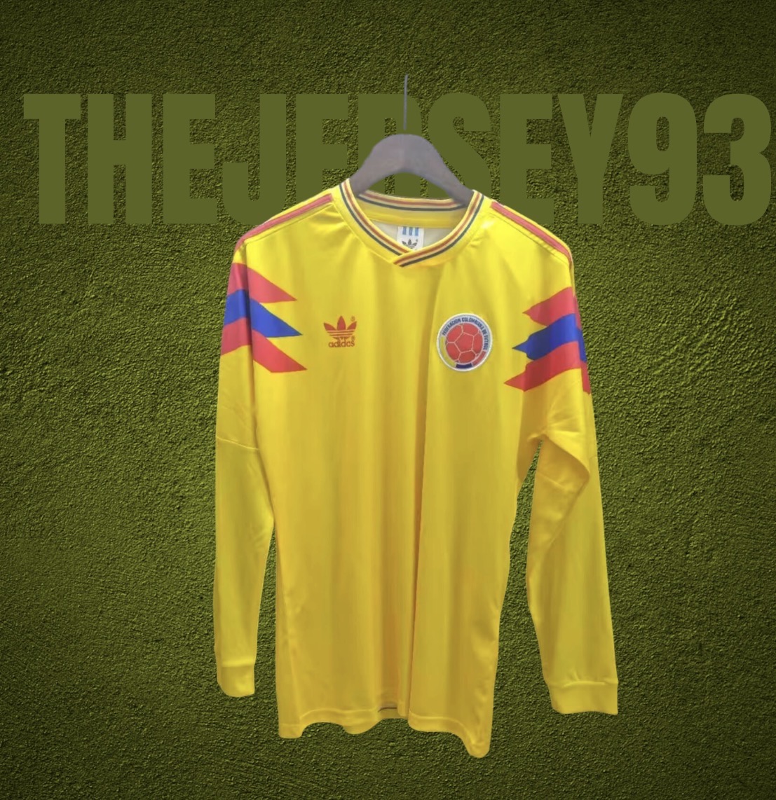 Colombie retro 1990 manches longues