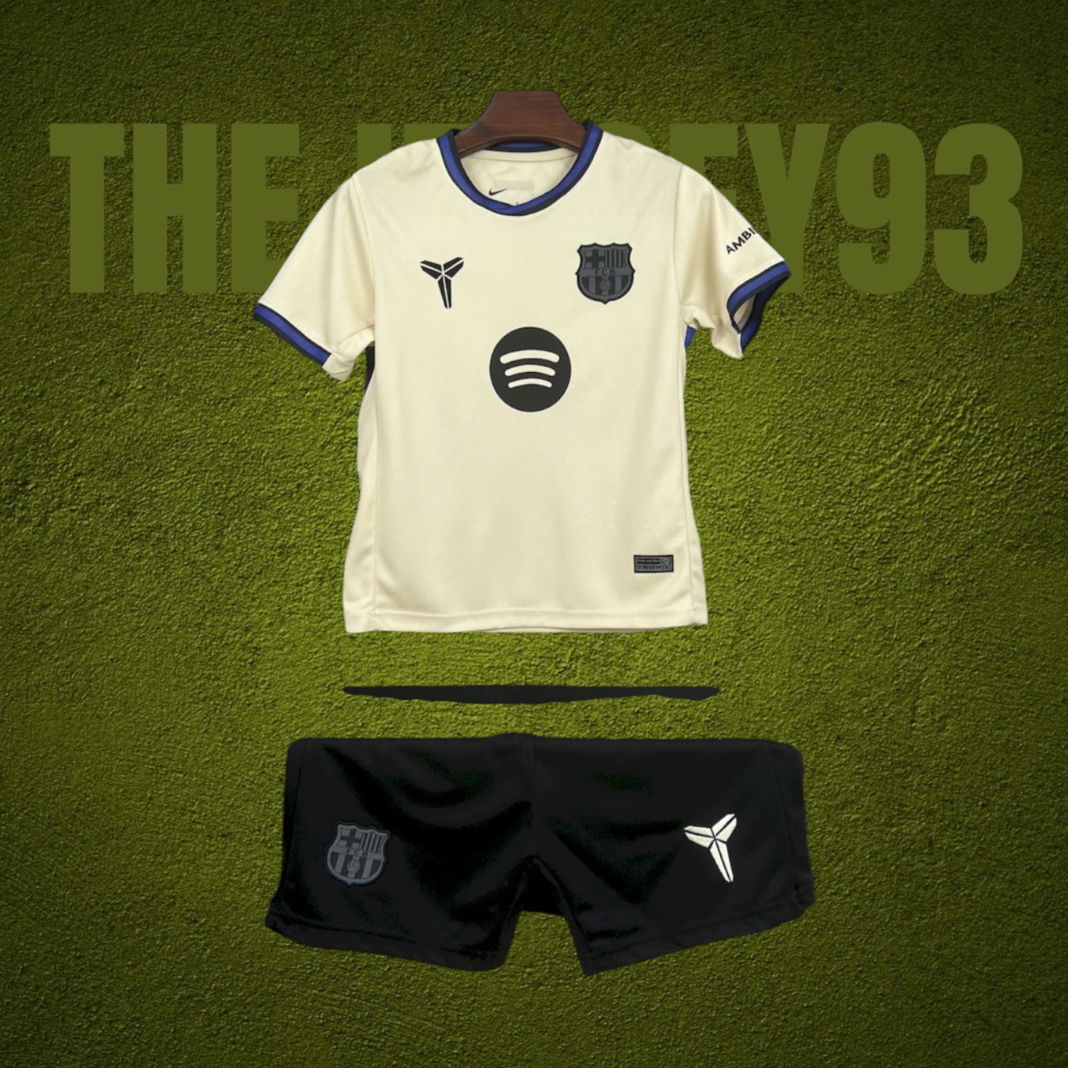 Barcelona away kids kit 2025