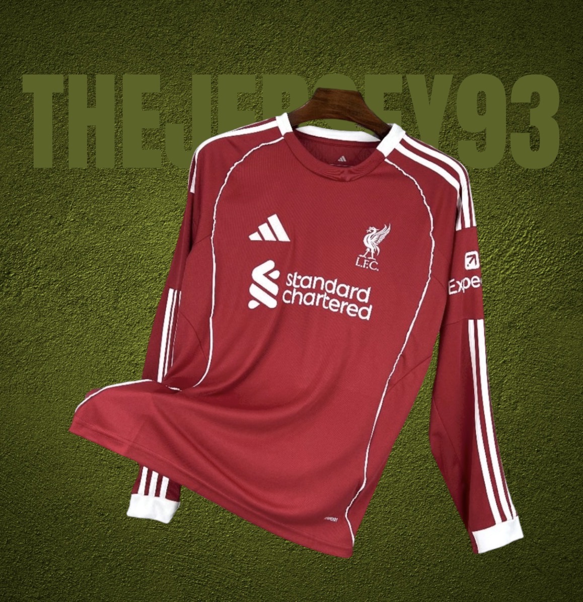 Liverpool home fan 2025 manches longues