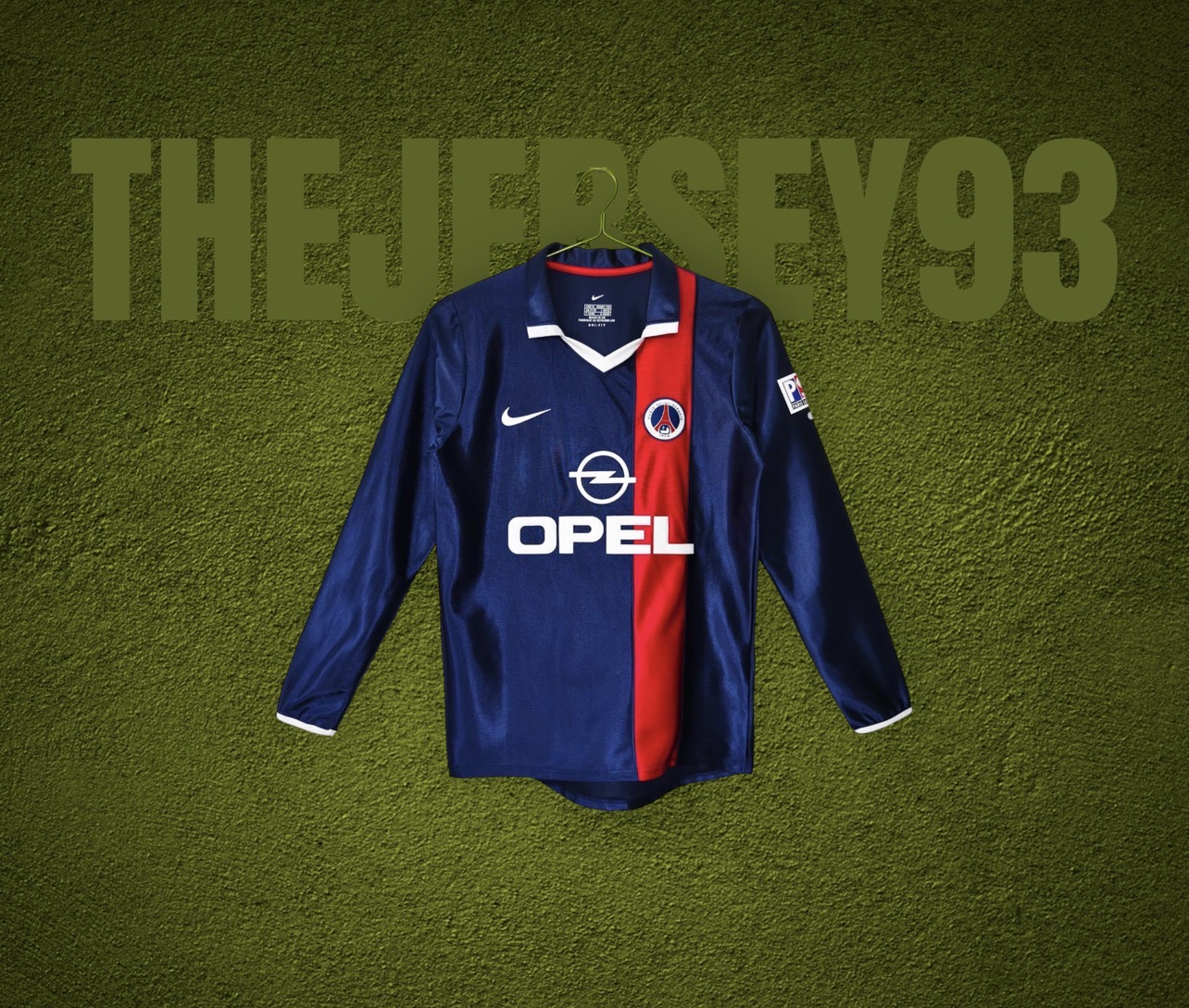 PSG home retro 2001 manches longues