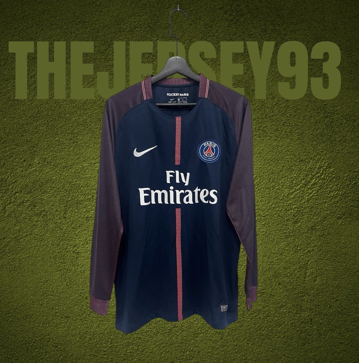 PSG home retro 2018 manches longues