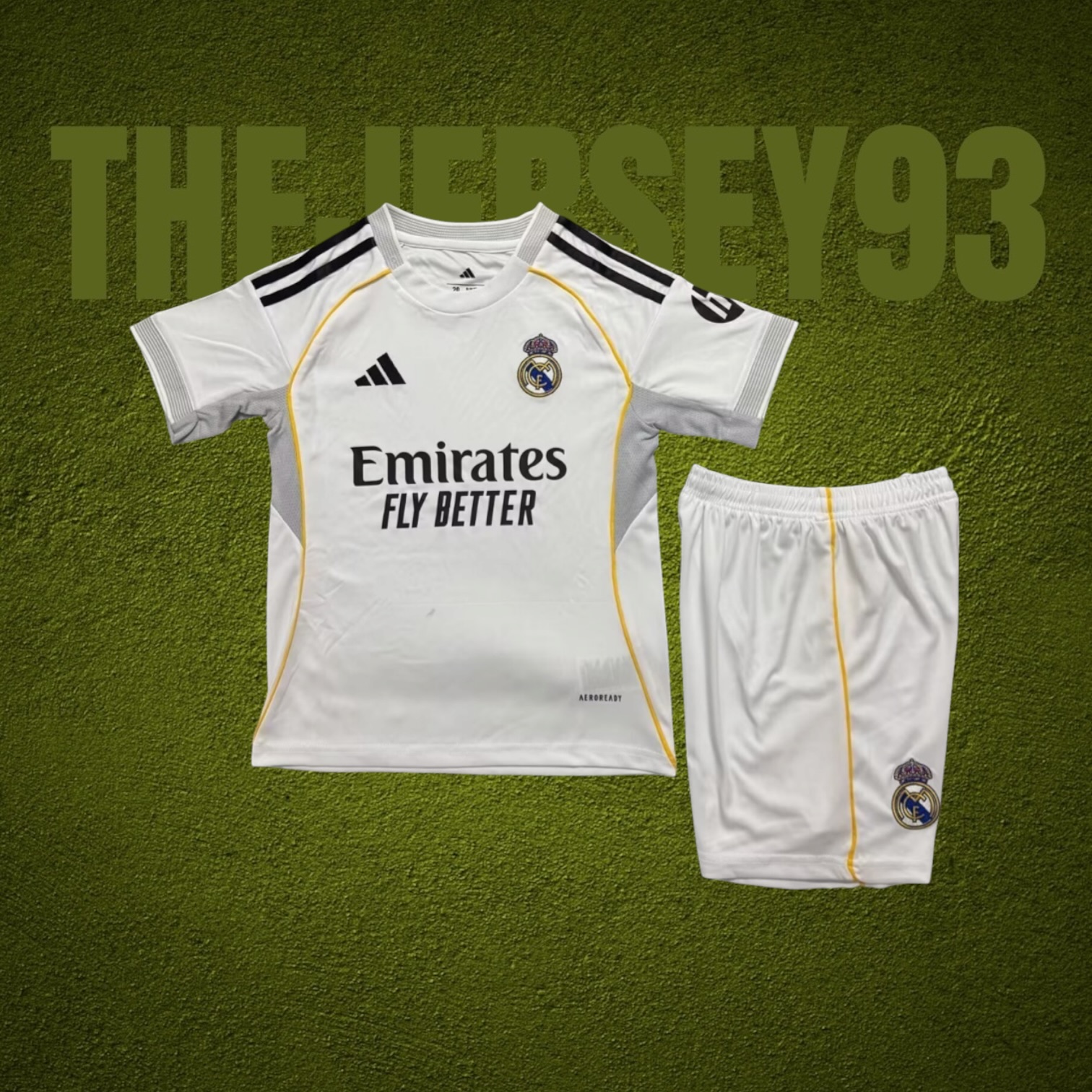 Real Madrid home kids kit 2025