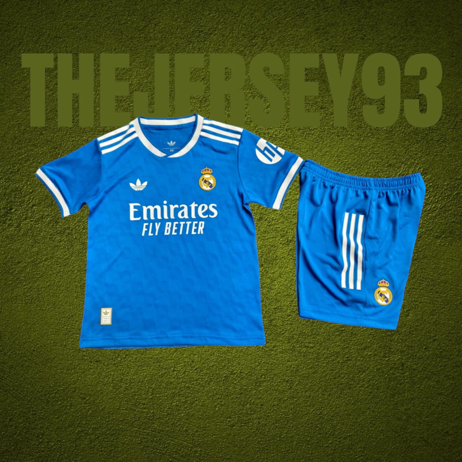 Real Madrid third kids kit 2025