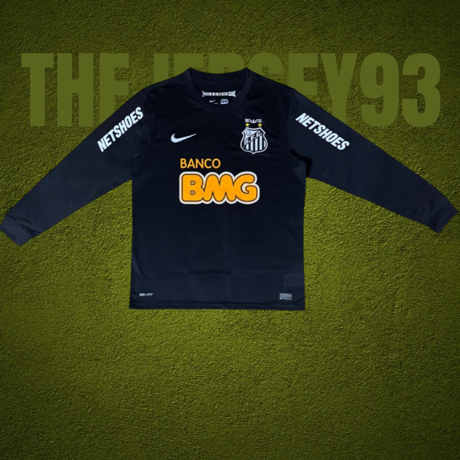 Santos away retro 2012 manches longues