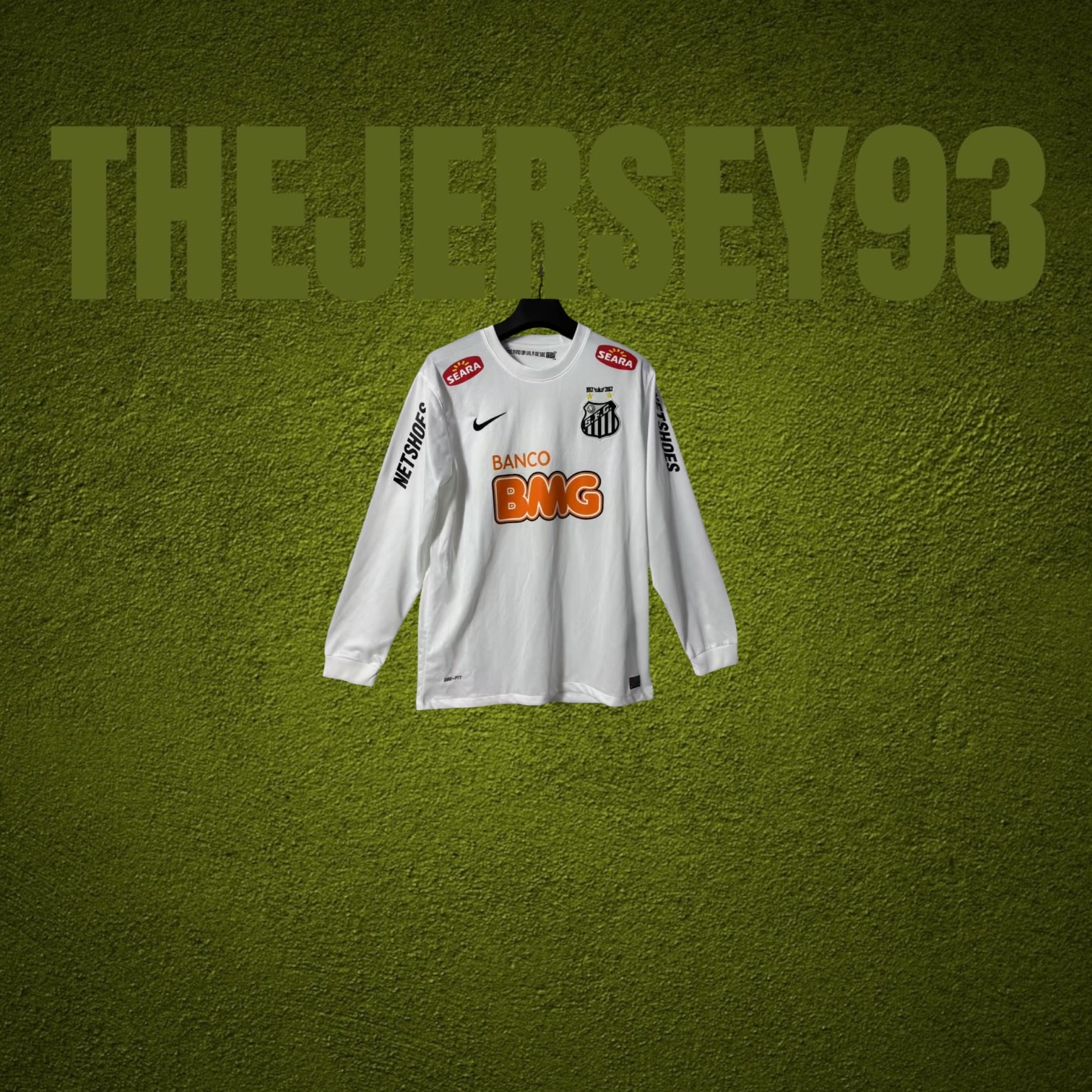 Santos home retro 2012 manches longues