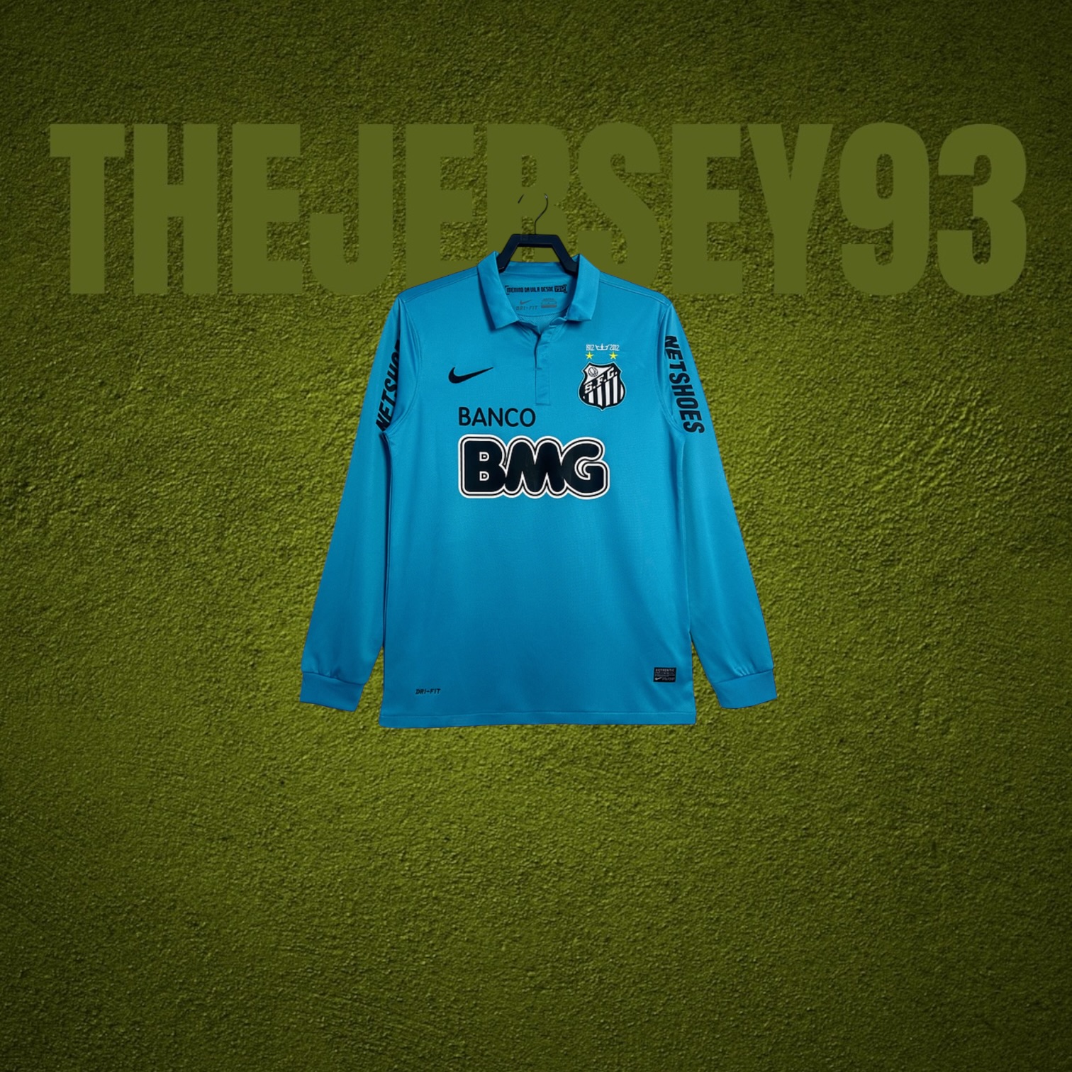 Santos third retro 2012 manches longues